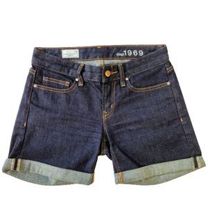 Gap 1969 Real Straight Shorts Denim Sz 24